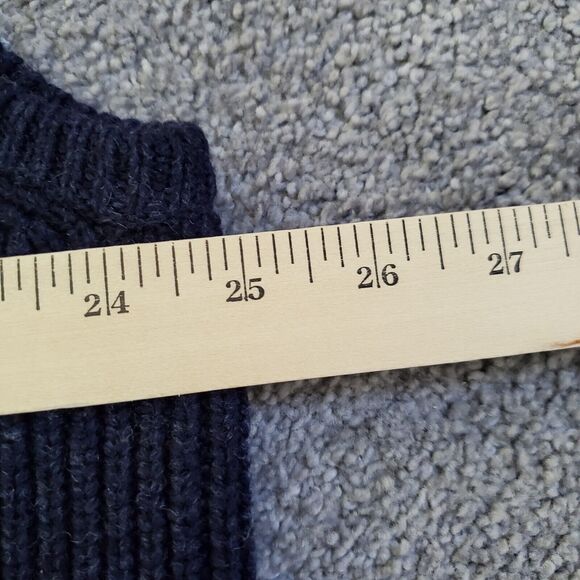 LL Bean sweater Mens Extra Large Blue Vest 100% Merino Wool Lambswool Waterfowl - Picture 9 of 10